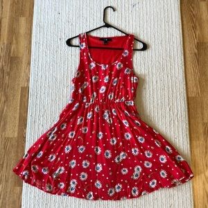 Red Floral Dress